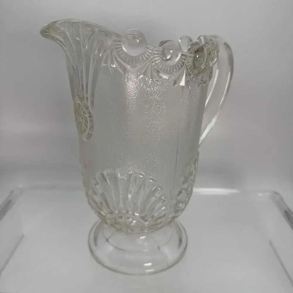 Antique Westmoreland Shell and Jewel (also known as Victor) pitcher. Art Deco ⬇️